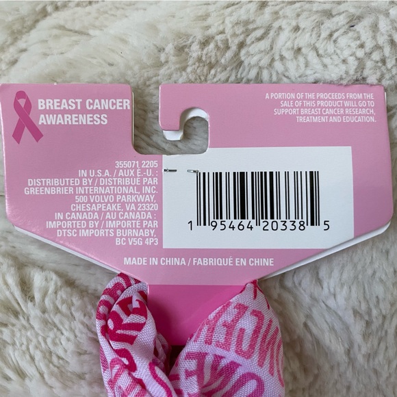 Breast Cancer Awareness Pink Scarf Brand New - make an offer for donation - Picture 6 of 6